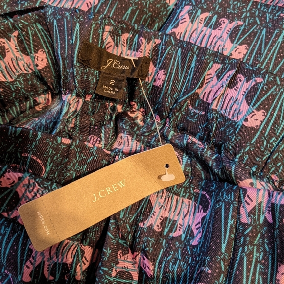 J. Crew NWT Silk Wide Leg Pants - Picture 5 of 5